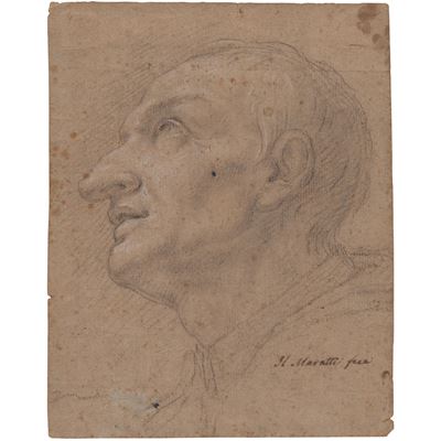 Studio per testa di un prelato