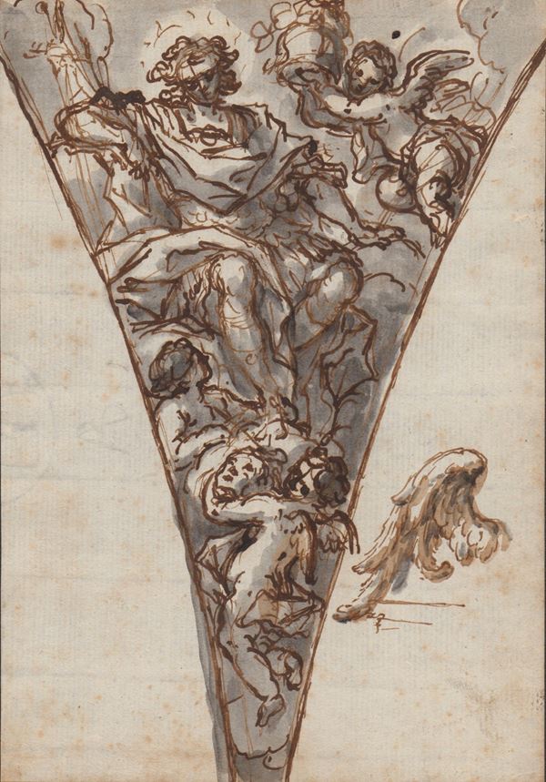Studio di figure per un pennacchio