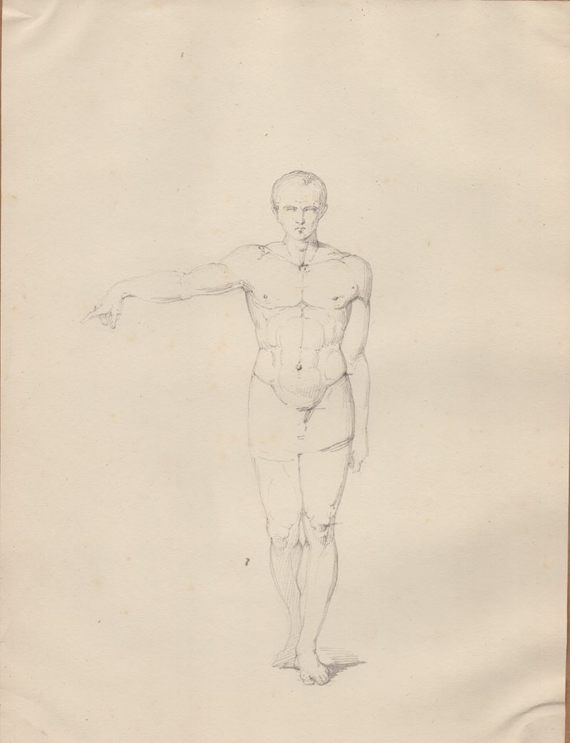 Filipppo Meli - Cinque studi accademici (suite di cinque disegni)