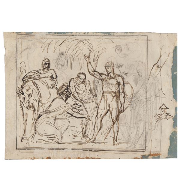 Studio per una scena con i soldati romani