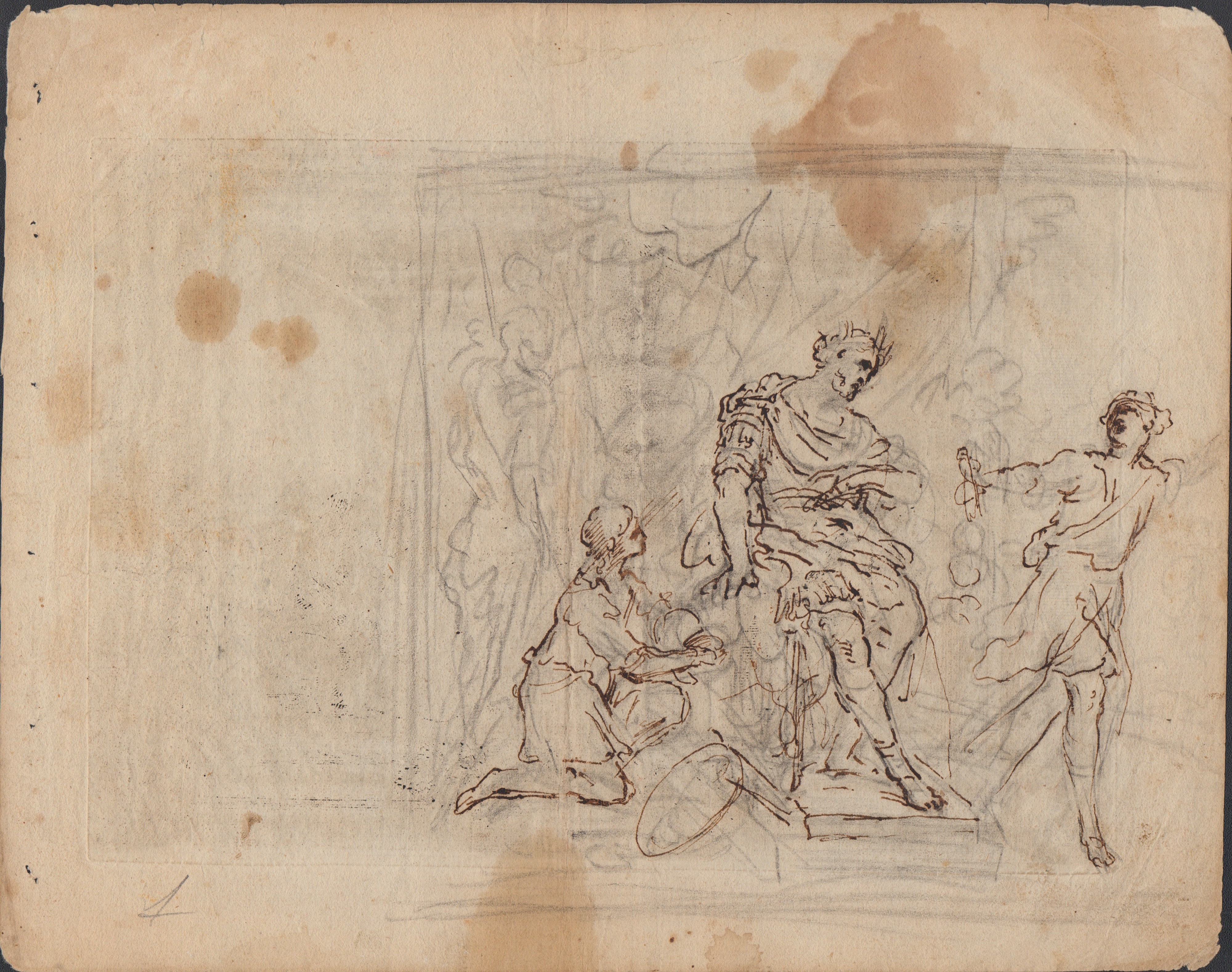 Artista romano del XVII secolo, Tre studi