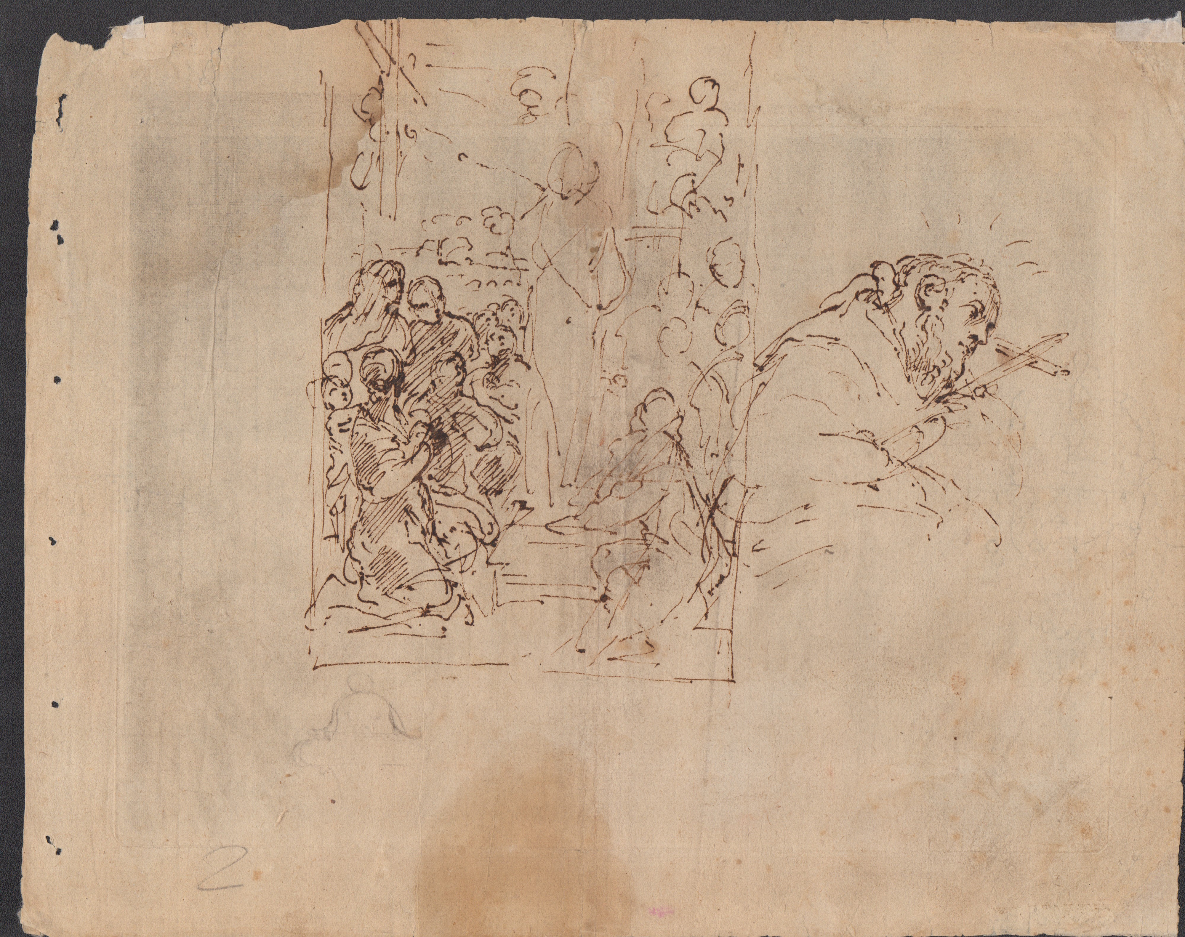 Artista romano del XVII secolo, Tre studi