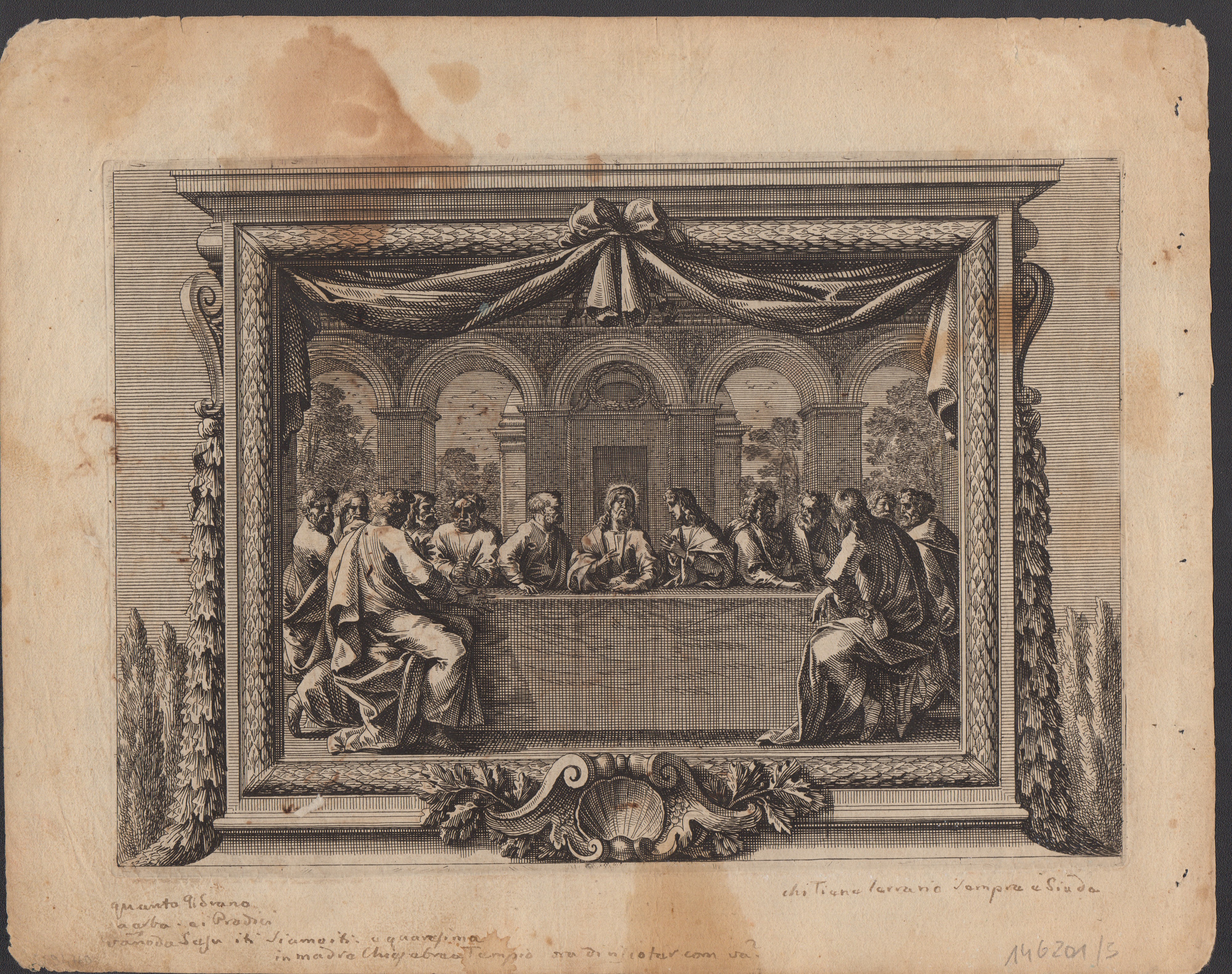 Artista romano del XVII secolo, Tre studi