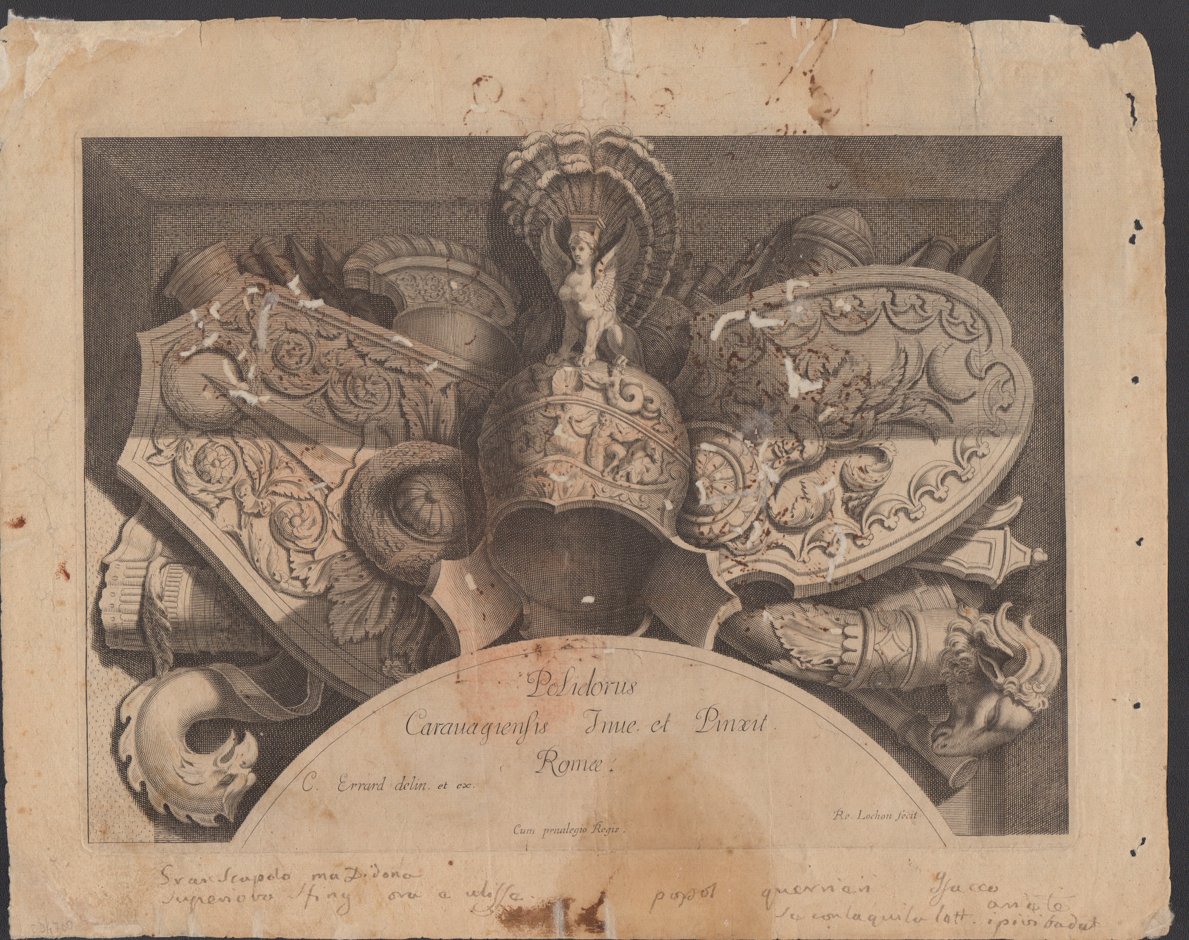 Artista romano del XVII secolo, Tre studi