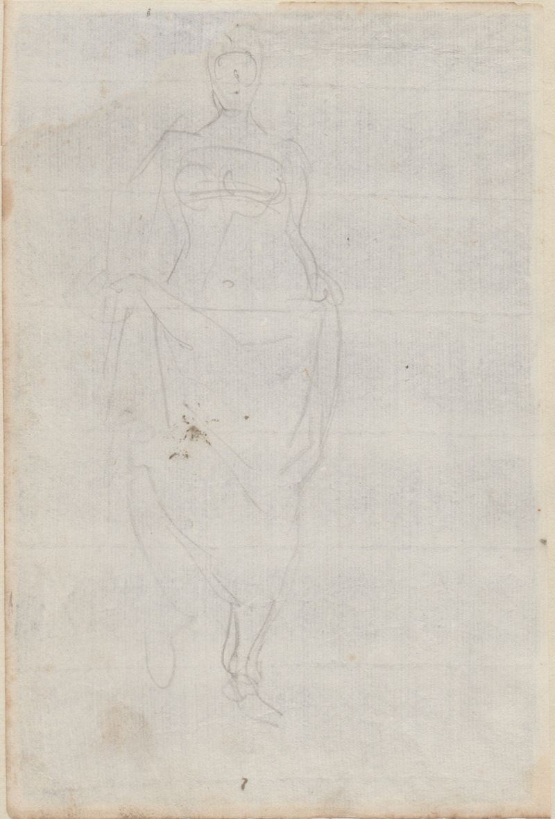 Artista centro-italiano del XVII secolo, Studio per una figura