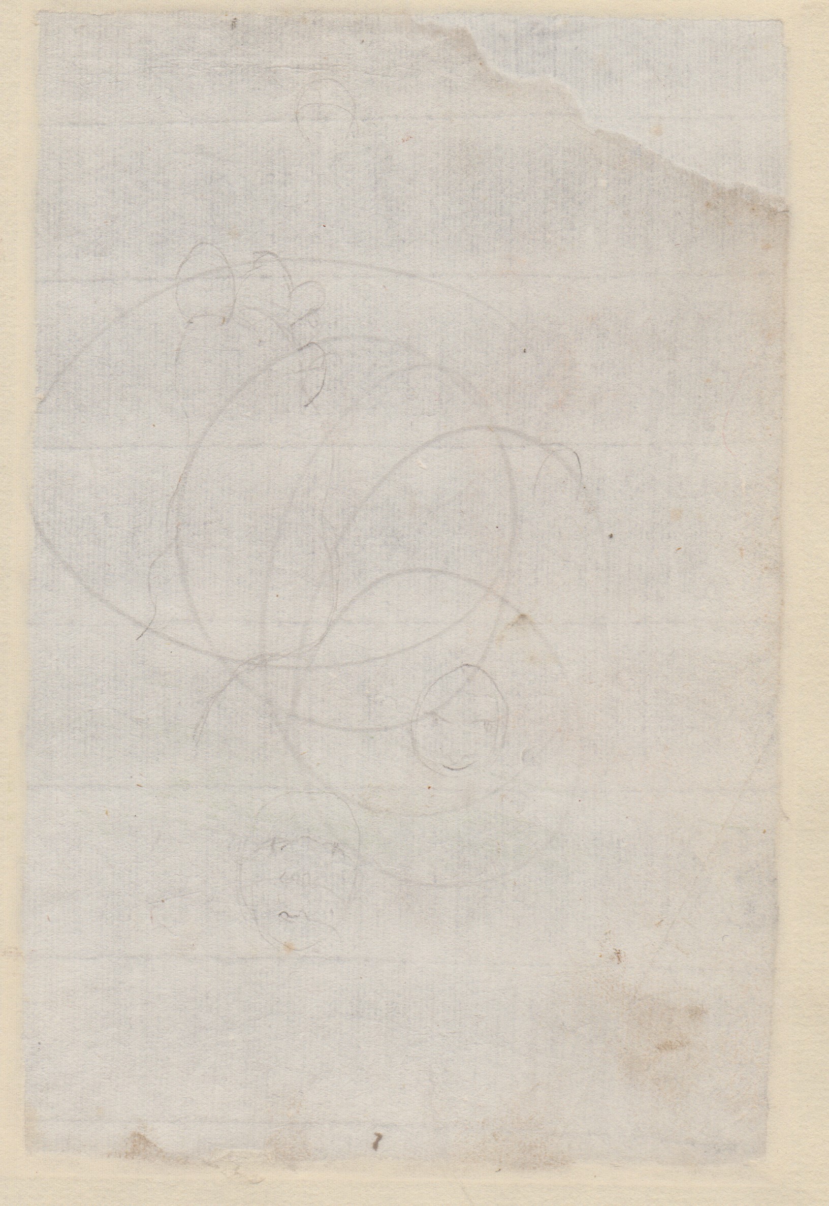 Artista centro-italiano del XVII secolo, Studio per una figura