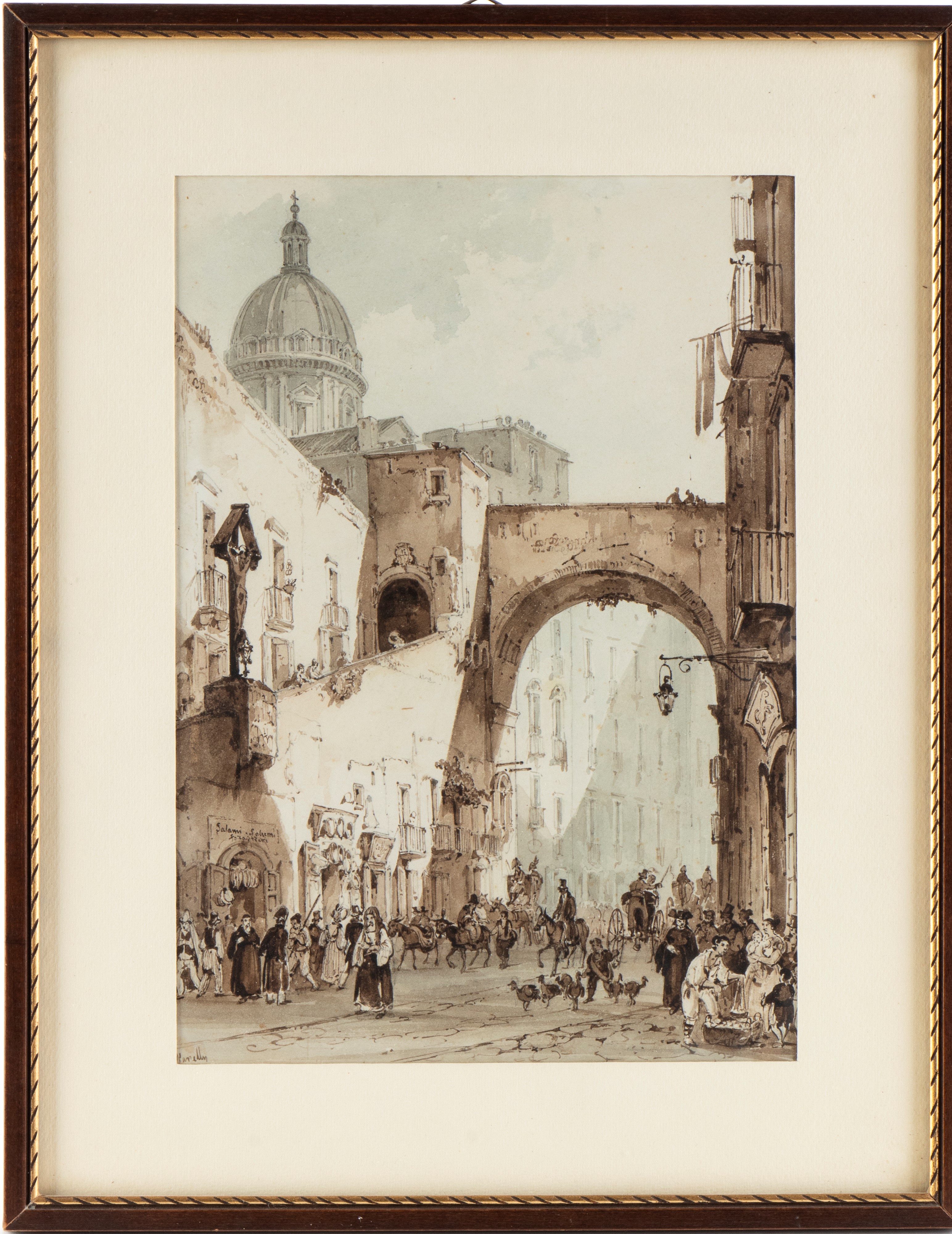 Achille Vianelli - Scorcio di Napoli