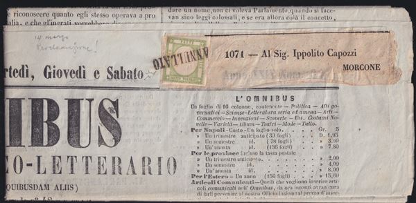 Prov. Napoletane - Storia Postale, 14.03.1861 GIORNO DELLA PROCLAMAZIONE DEL RE