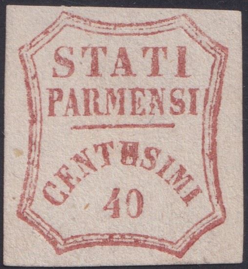 Parma GP - 40 cents, red-brown, mint.