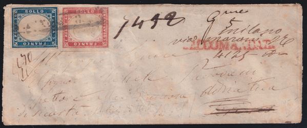 Sardinia - Postal History, Interesting Reshipment.