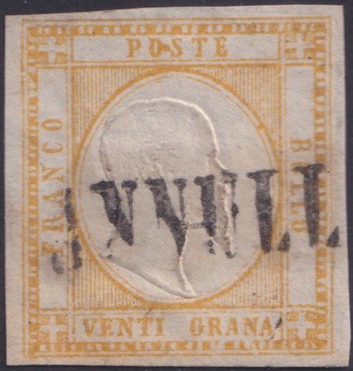 Neapolitan Province - Cancellations, 20gr. with "CANCELED" without folder. 