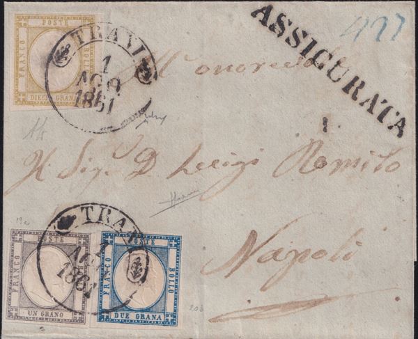 Prov. Napoletane - Storia Postale, rara combinazione.