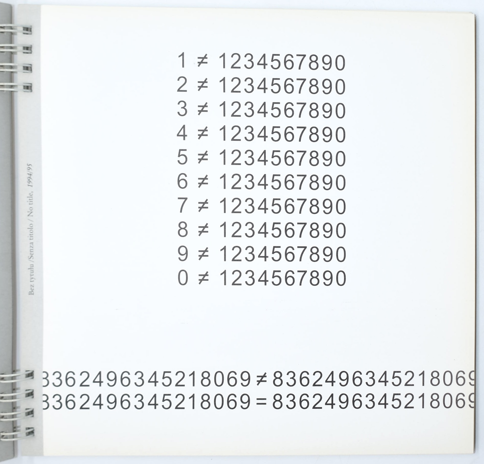 Gianni Colombo, Spazio curvo (1990) — Stanislaw Drozdz, Concetto-Forme. Poesia concreta (2003) — ...