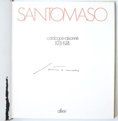[Firma dell'artista] Santomaso, Catalogue Raisonné 1931–1974 (1975), Alfieri Edizioni d’arte