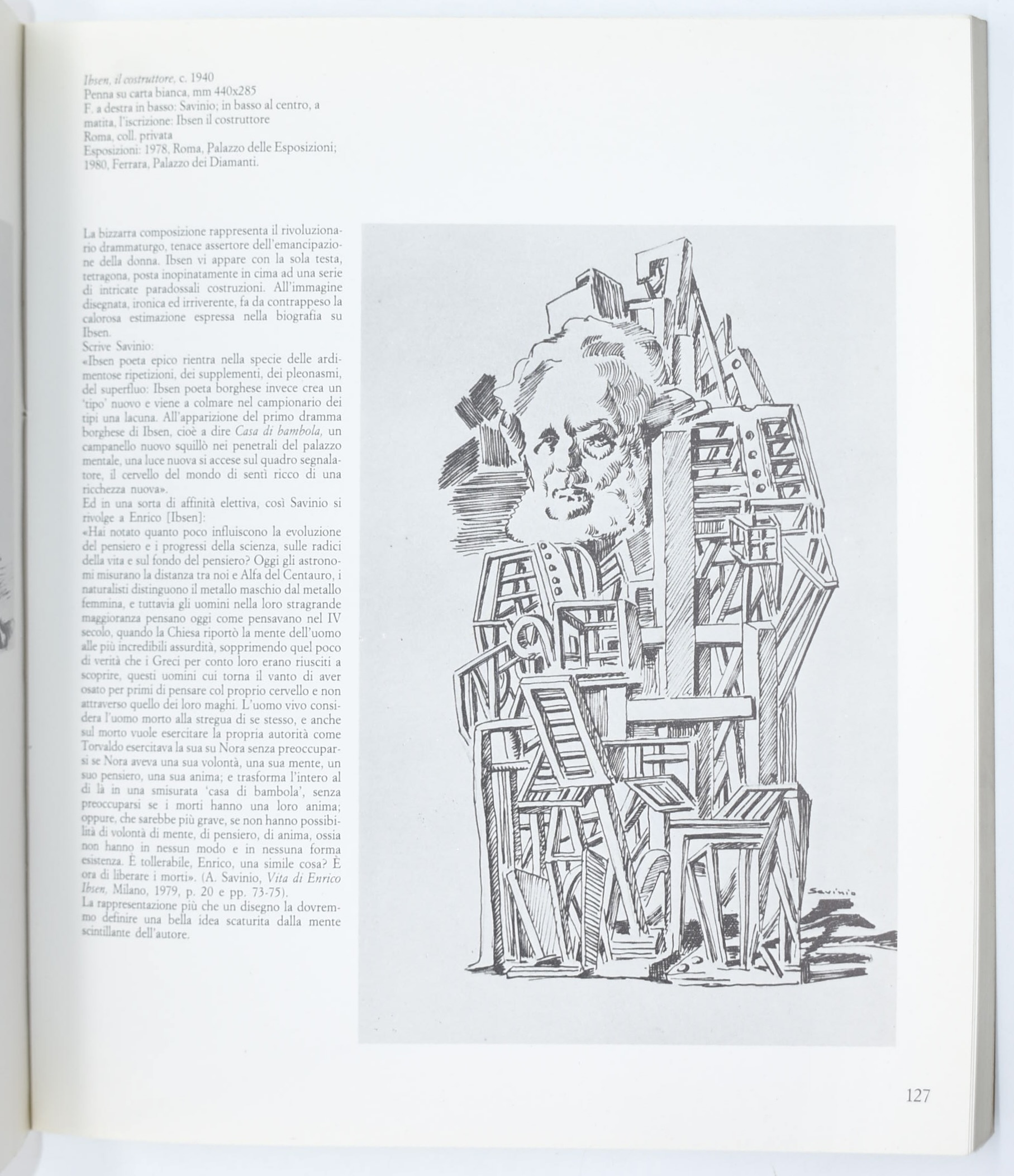 Cataloghi d’arte, Metafisica: De Chirico e Savinio (3 volumi)