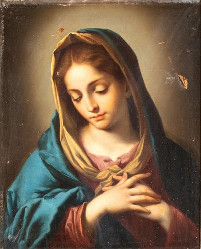 Madonna orante, olio su tela