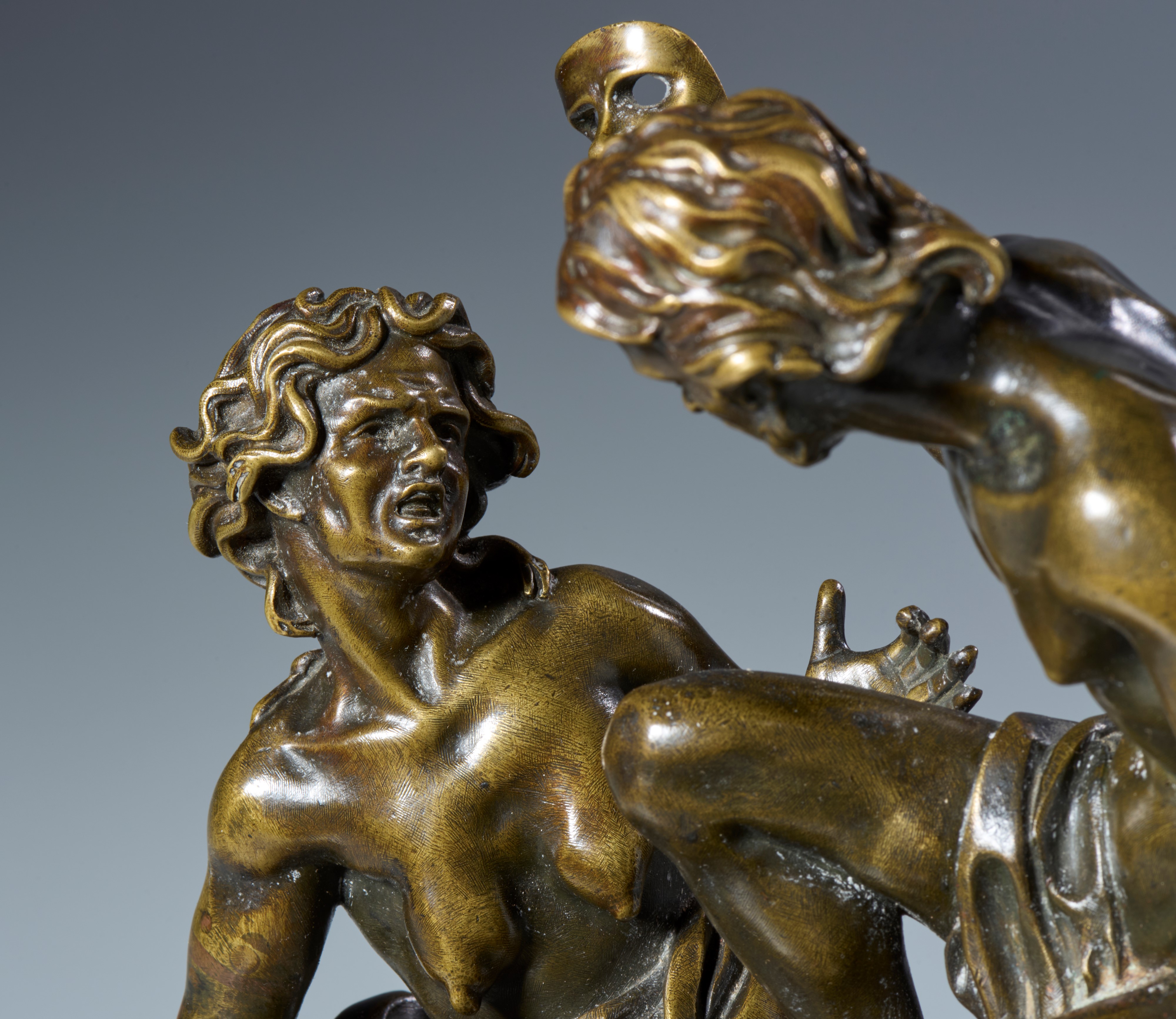Allegoria. Scuola toscana o francese, probabilmente XVII-XVIII secolo. Bronzo a patina trasparent...
