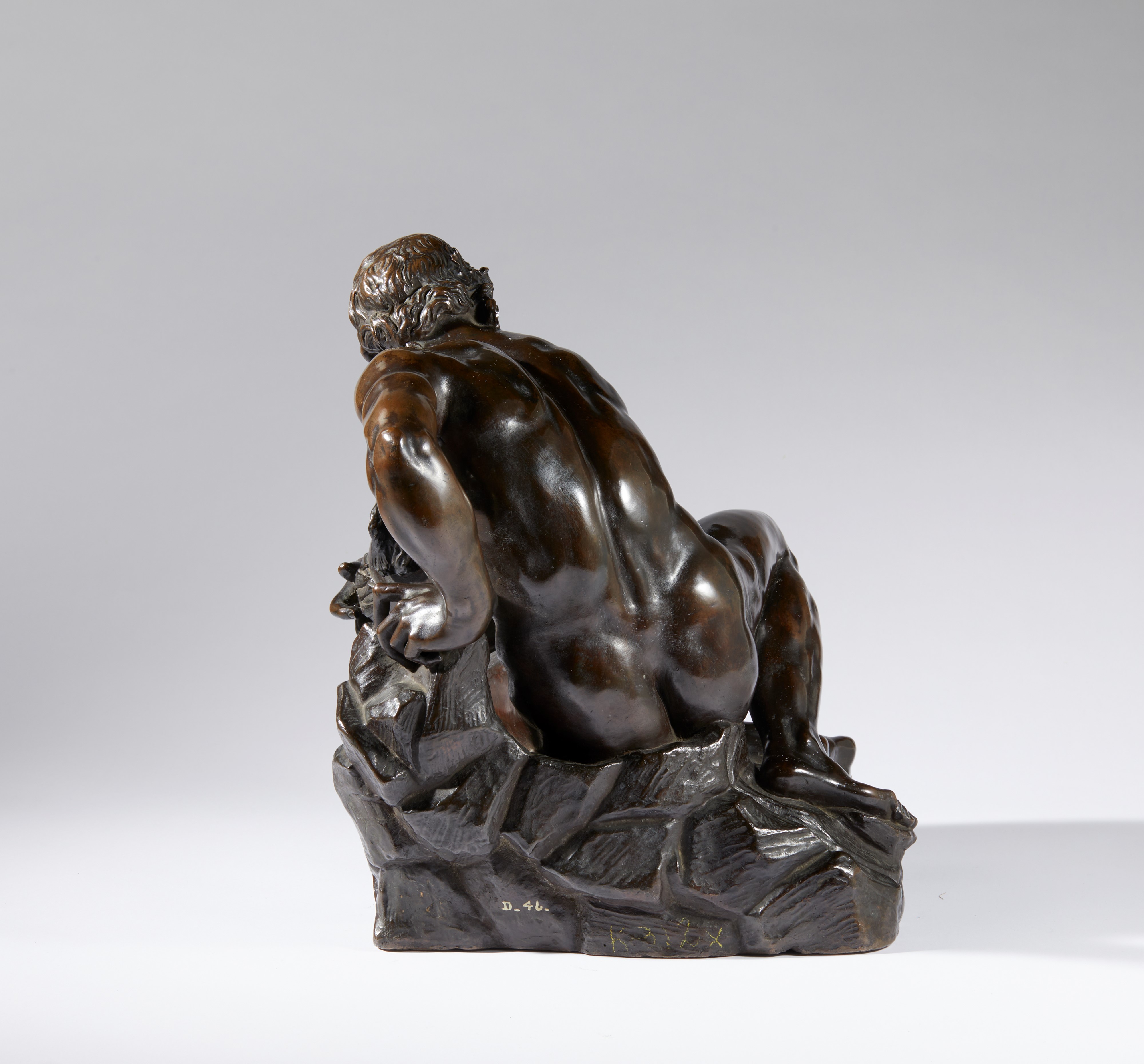 Dio Fiume. Pietro Tacca (Carrara, 1577- Firenze, 1640) Bottega di. Bronzo patina rossastra traslu...