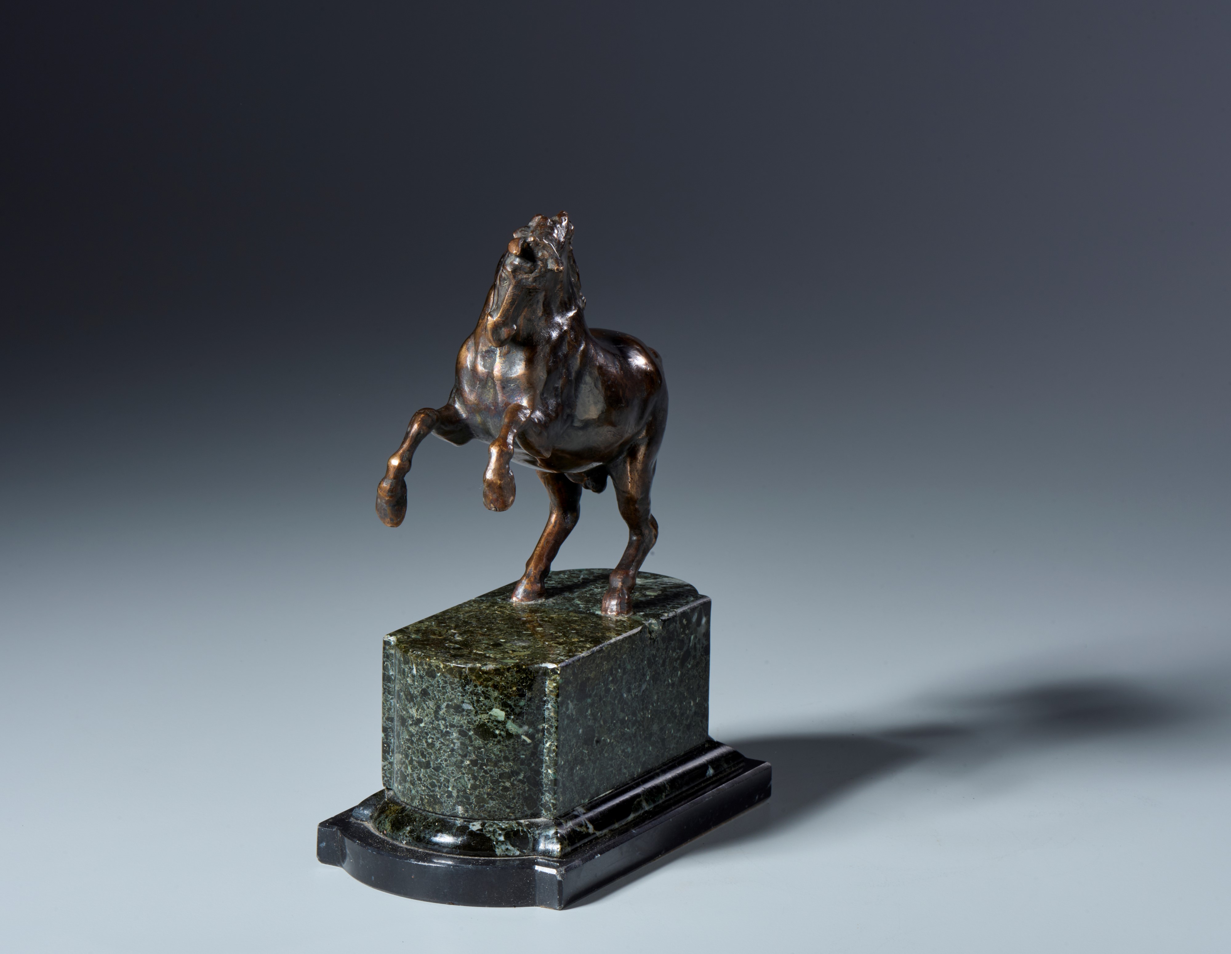 Cavallo rampante. Francesco Fanelli (Firenze, 1577- Parigi? 1663) Scuola di. XVII-XVIII secolo. B...