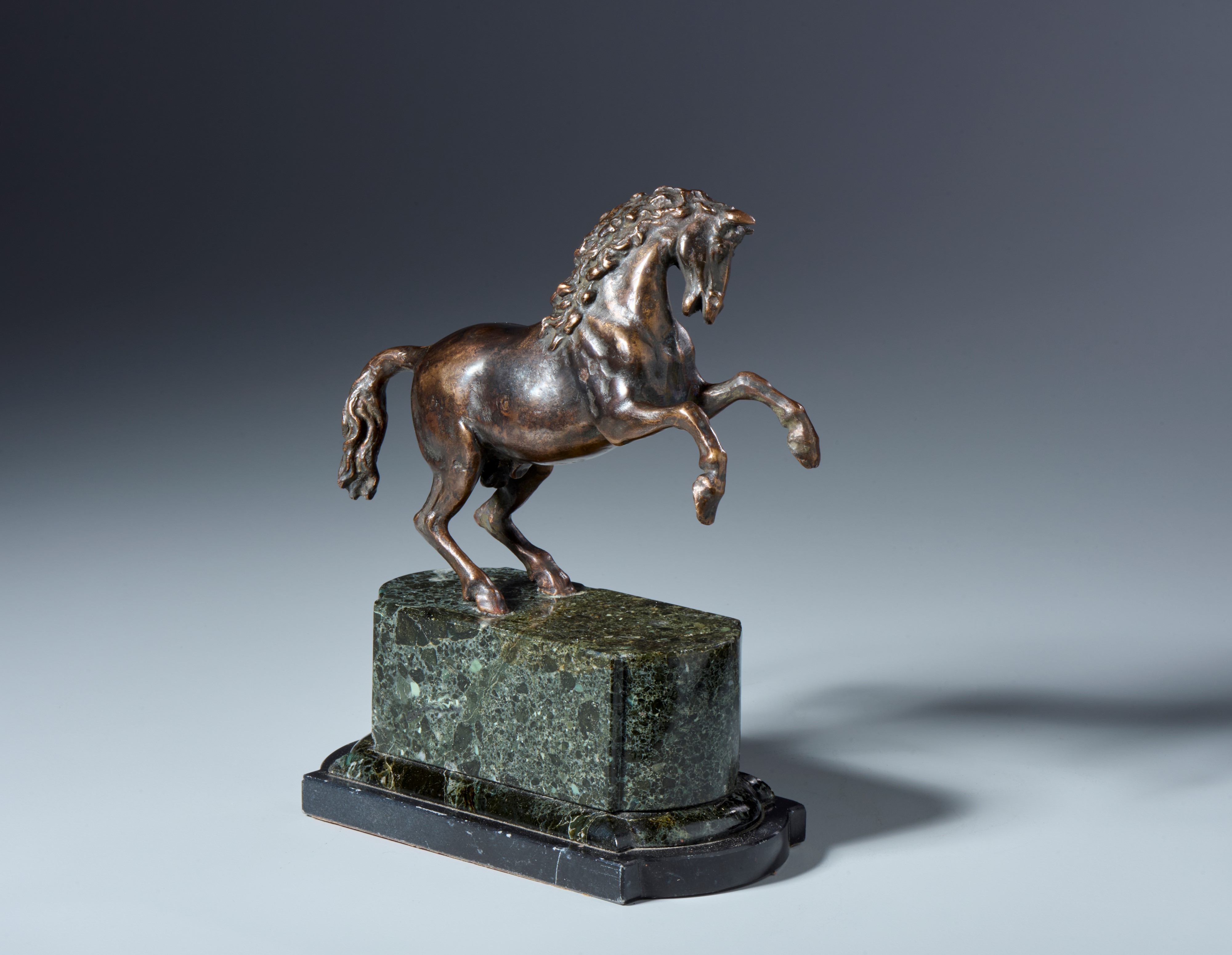 Cavallo rampante. Francesco Fanelli (Firenze, 1577- Parigi? 1663) Scuola di. XVII-XVIII secolo. B...