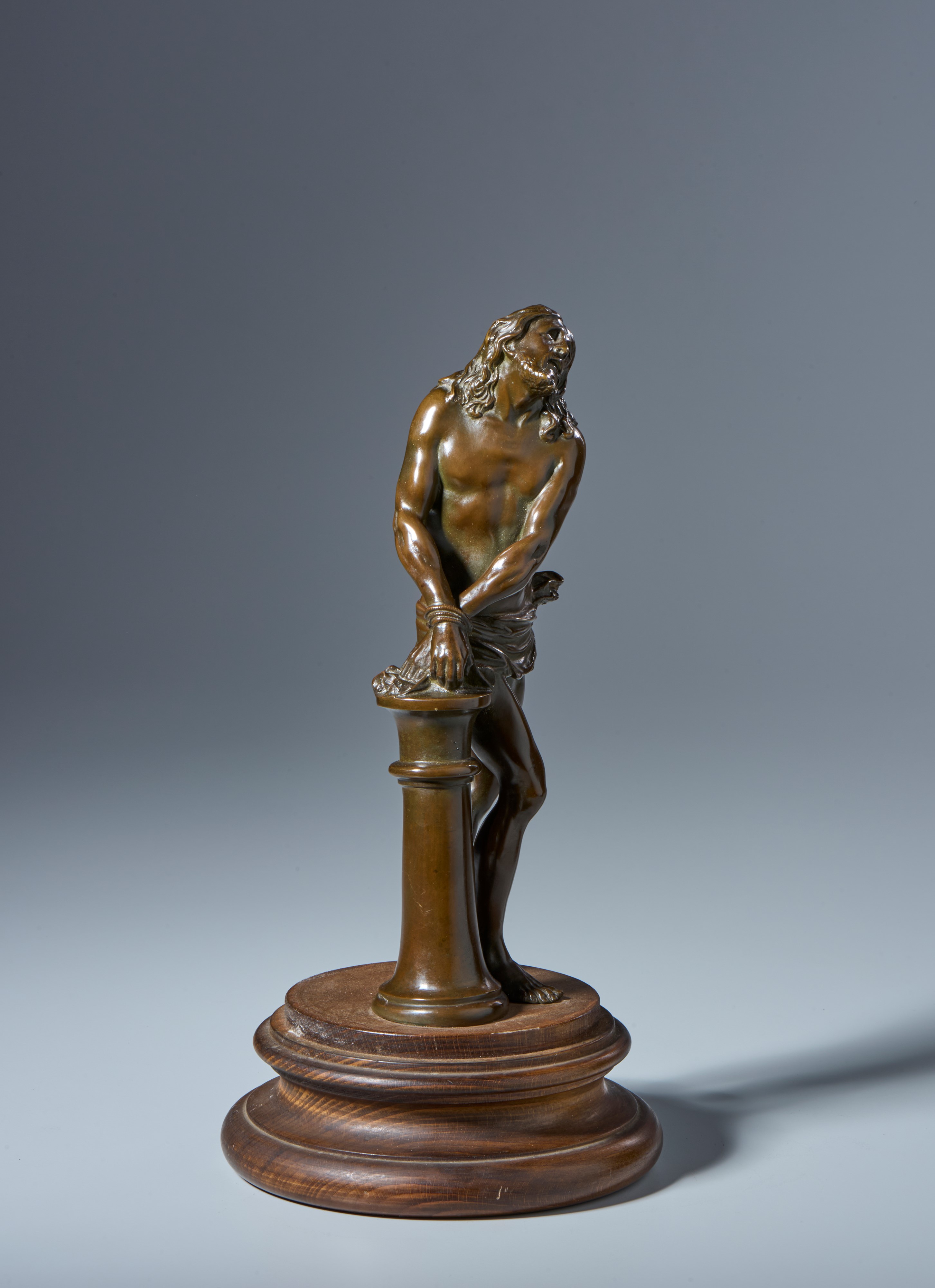 Cristo alla colonna. Scuola Toscana? XVII-XVIII secolo. Bronzo a patina marrone