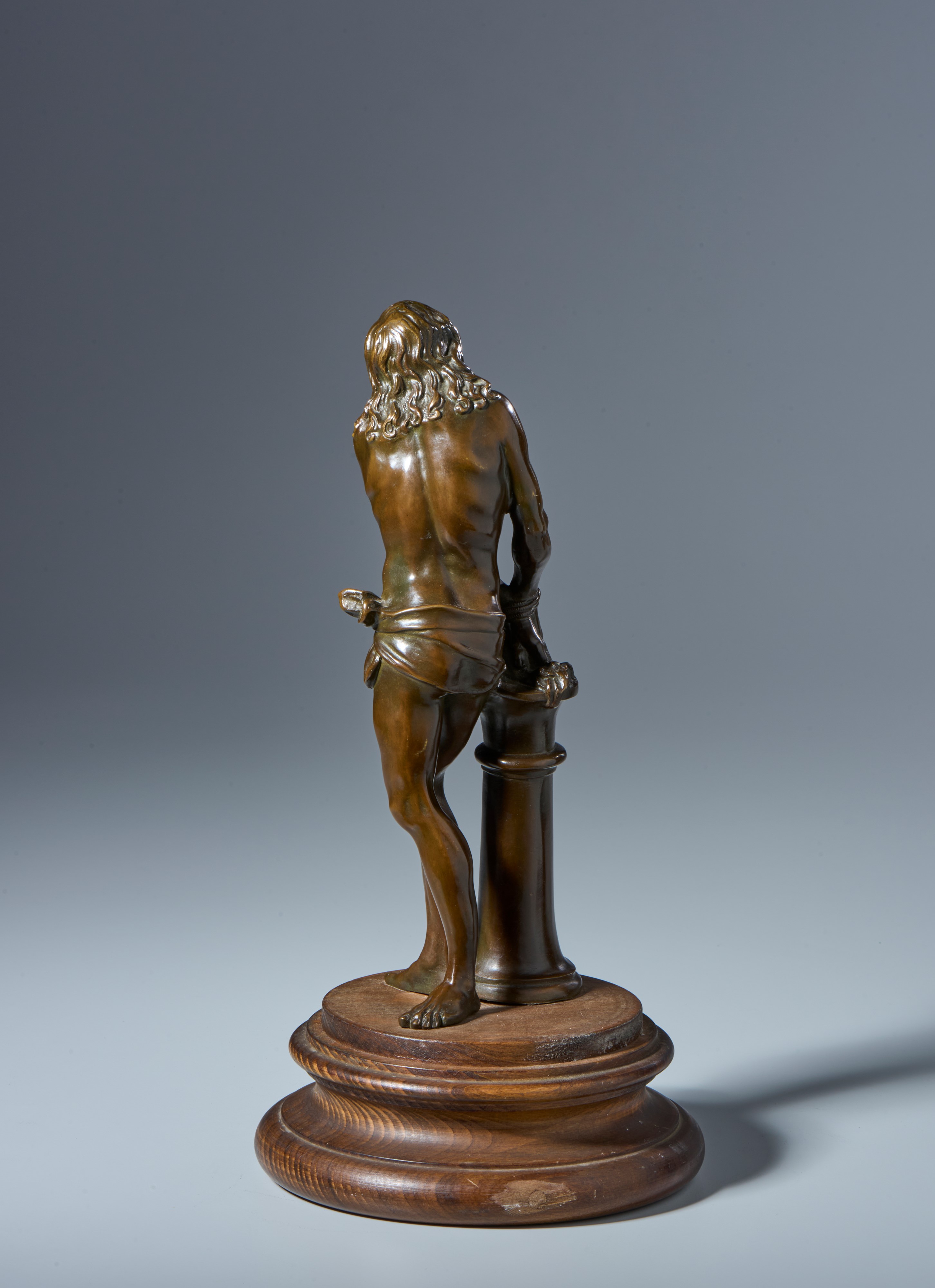 Cristo alla colonna. Scuola Toscana? XVII-XVIII secolo. Bronzo a patina marrone