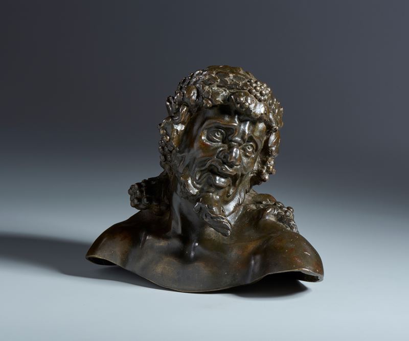 Uomo Bacchico. Adriaen de Vries (l'Aia, 1556- Praga, 1626) Dal modello di. XVI-XVII secolo? Accom...