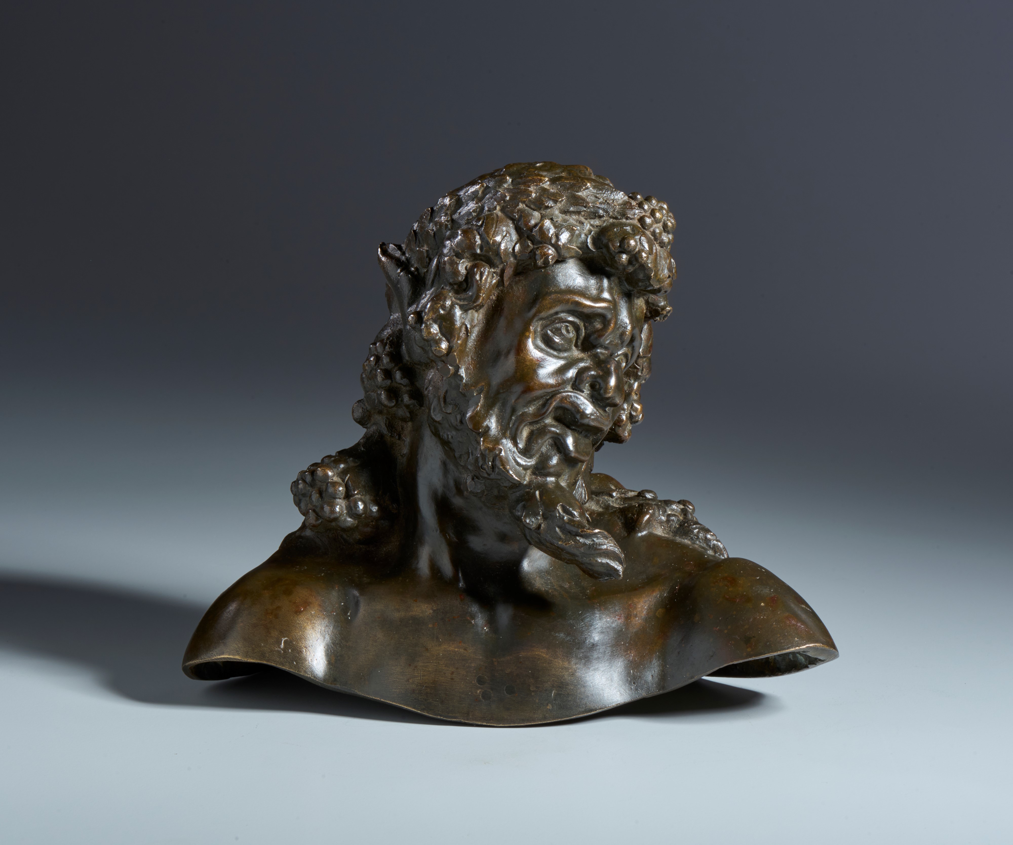 Uomo Bacchico. Adriaen de Vries (l'Aia, 1556- Praga, 1626) Dal modello di. XVI-XVII secolo? Accom...