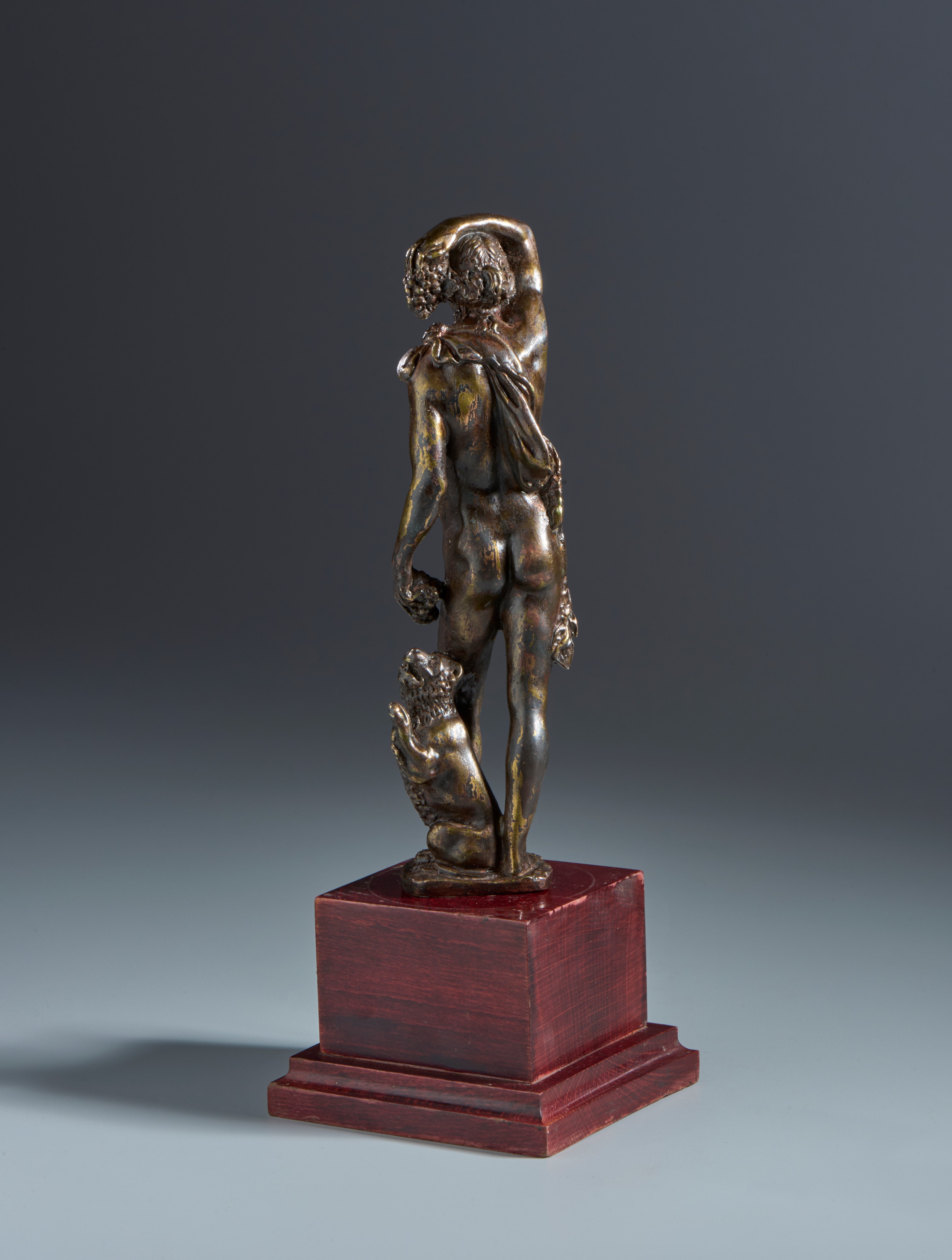 Bacco con pantera. Barthelemy Prieur (1536-1611) Ambito di. XVII secolo. Bronzo con patina traspa...