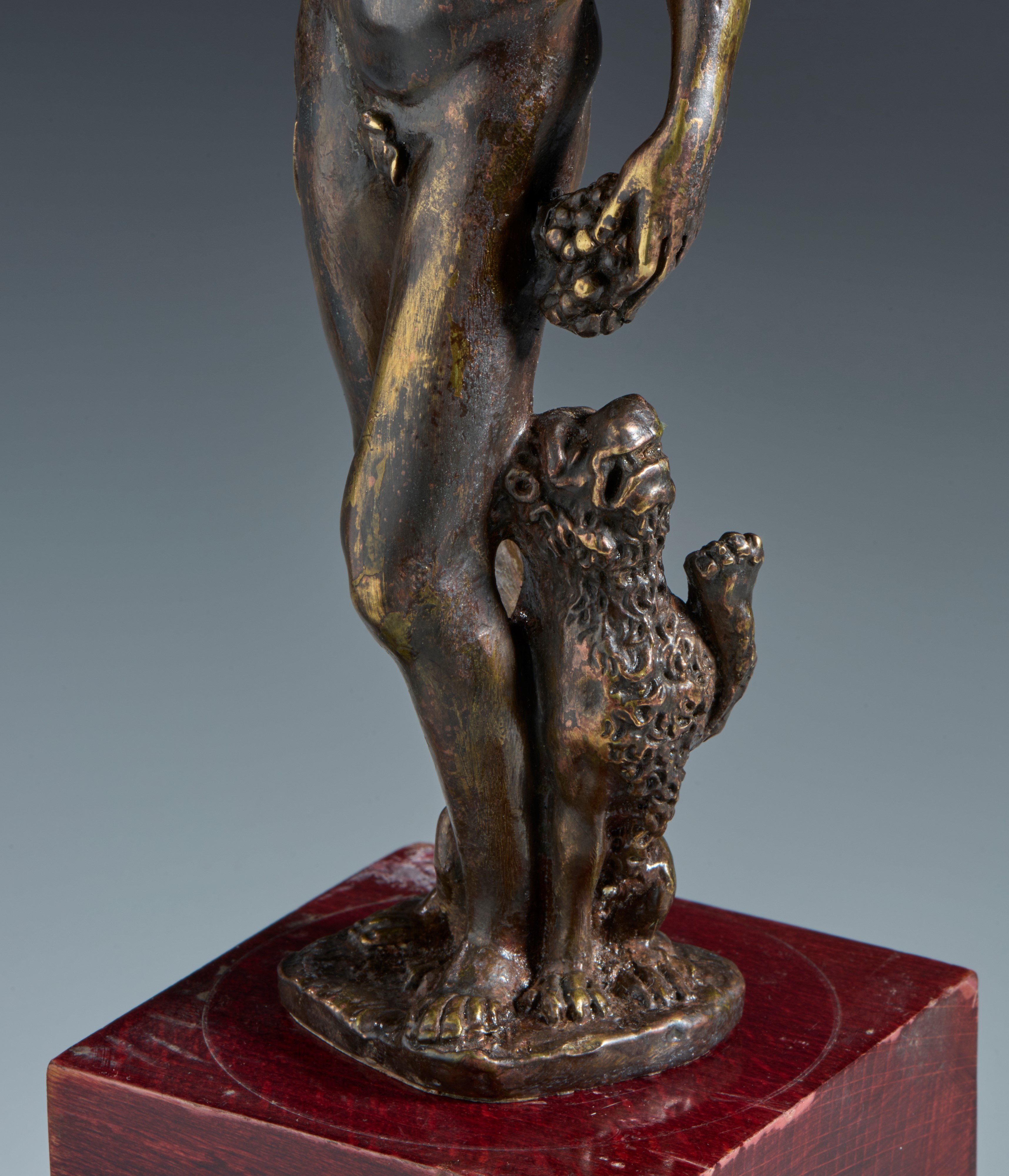 Bacco con pantera. Barthelemy Prieur (1536-1611) Ambito di. XVII secolo. Bronzo con patina traspa...