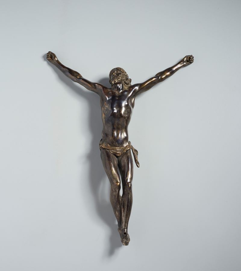 Cristo vivo nudo. Francesco Mochi (Montevarchi,1580-Roma 1654) Attribuito. XVII secolo. Bronzo pa...