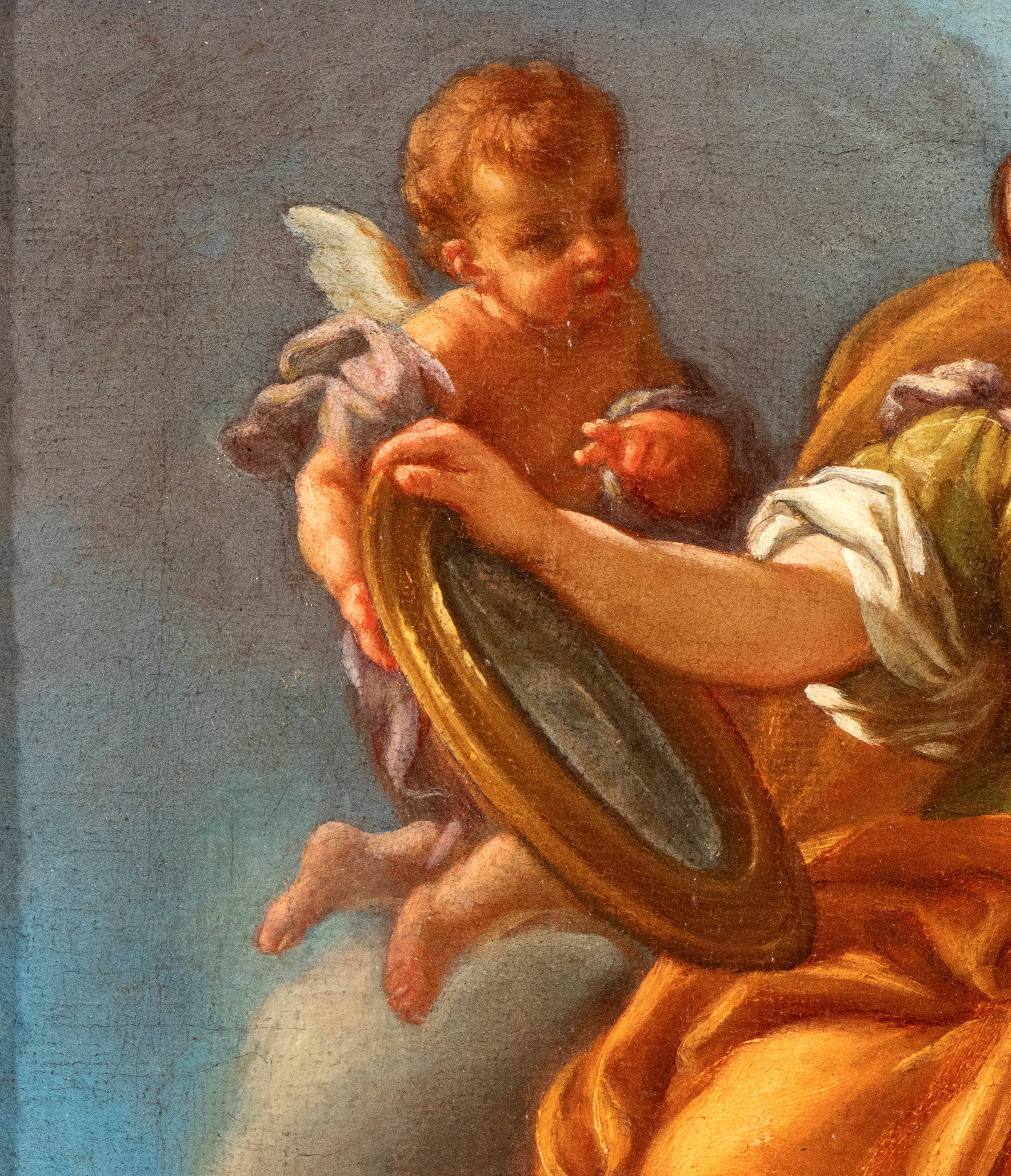 a) Allegoria della Prudenza; b) Allegoria della Fortezza. Coppia di dipinti