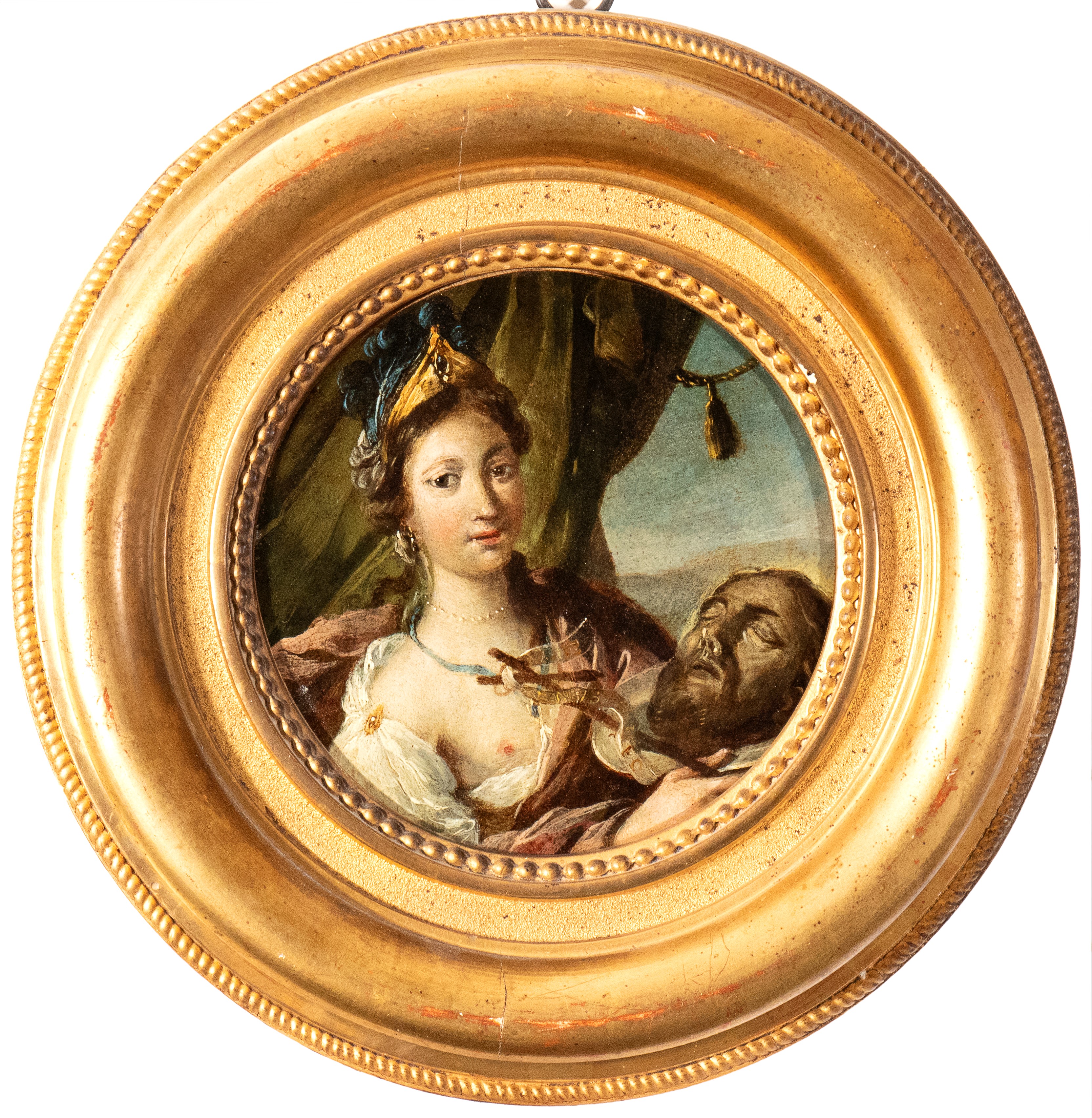 a) Giuditta con la testa di Oloferne; b) Erodiade con la testa del Battista. Coppia di dipinti