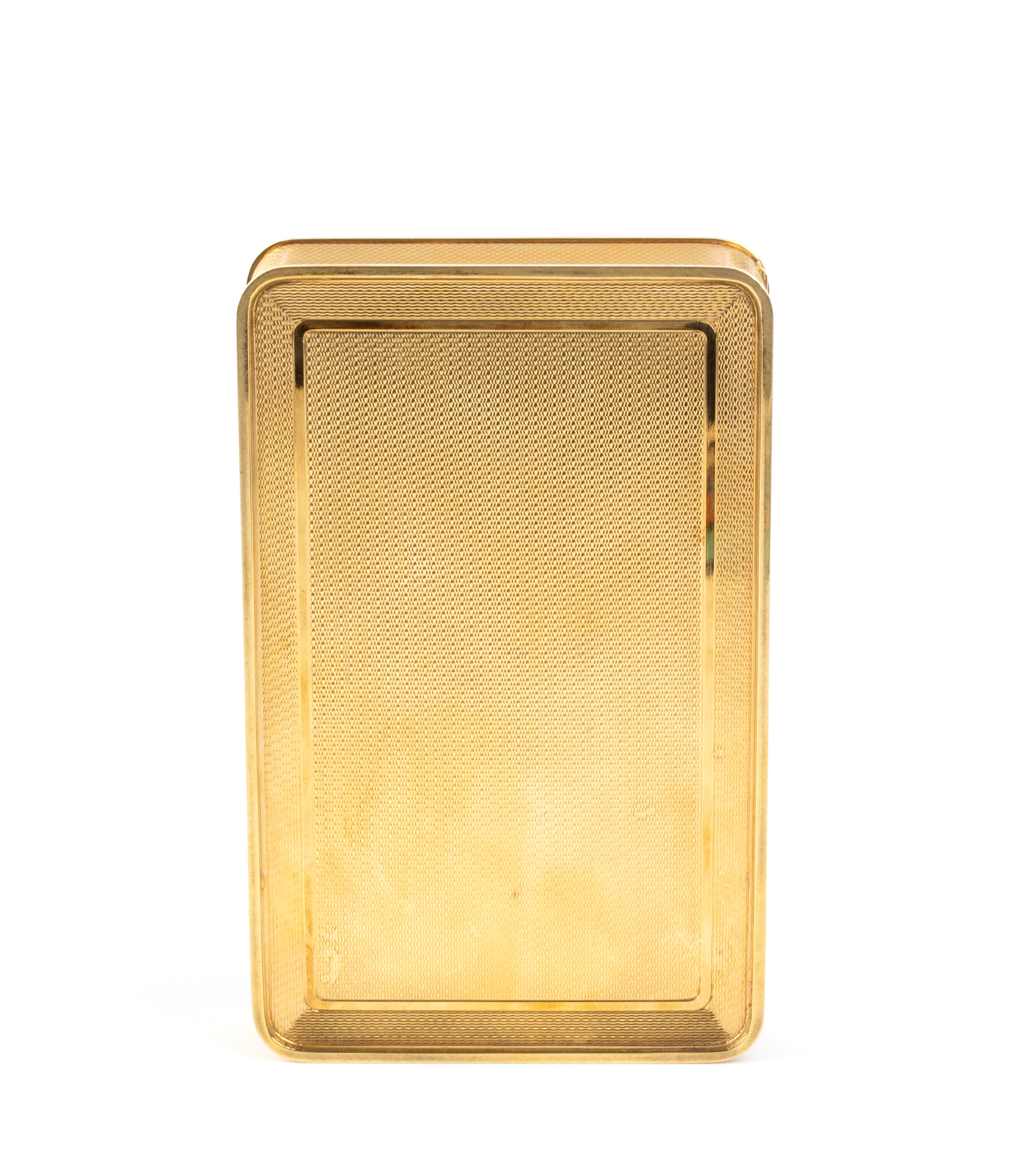 Oro giallo 18k con smalto verde, Scatola rettangolare da collezione (XX secolo)