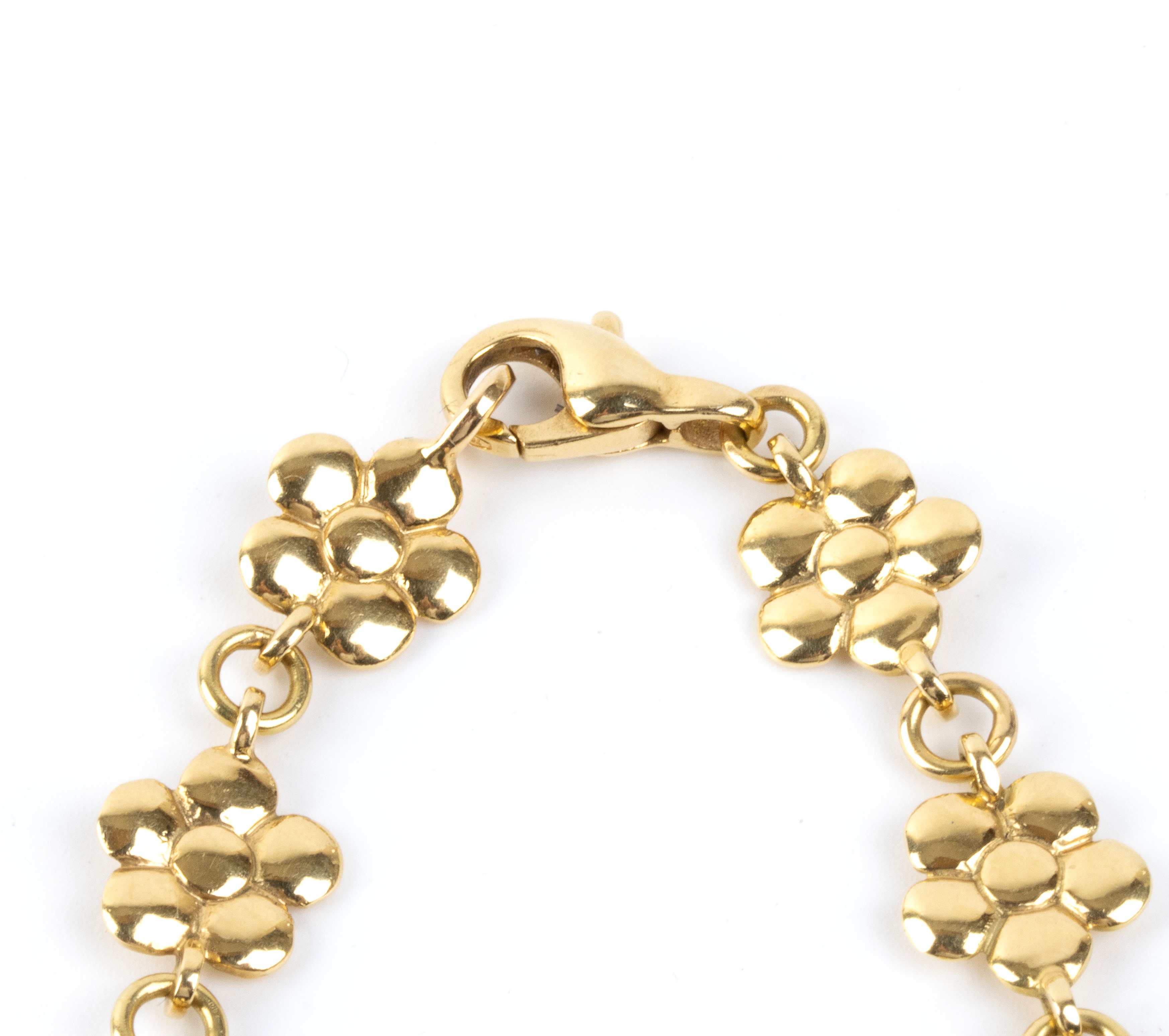 Schreiber Milano - Parure in oro giallo 18 carati, composta da collana, orecchini e anello