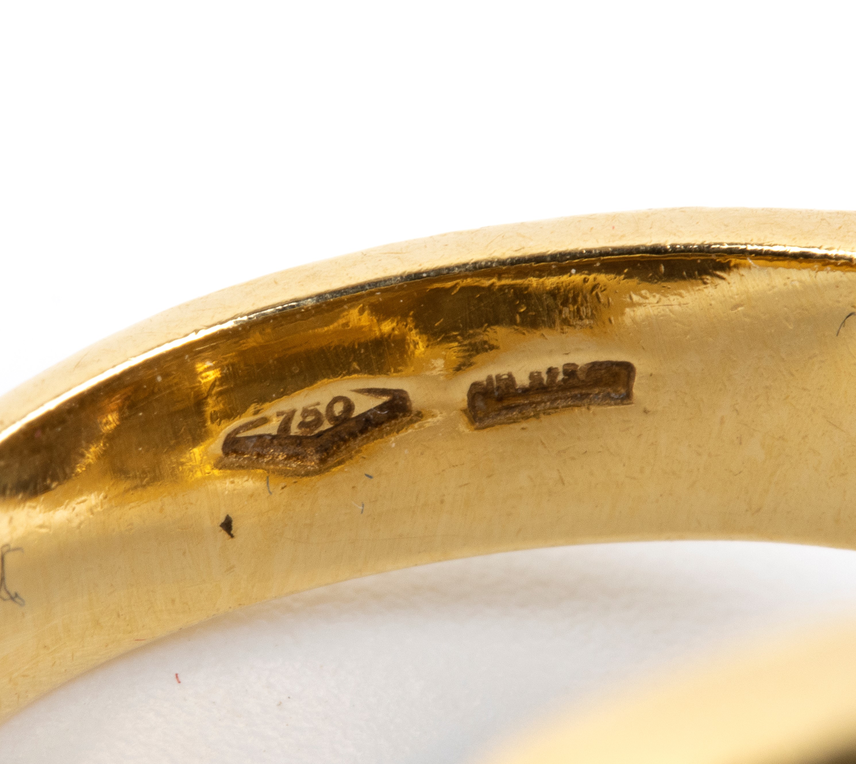Schreiber Milano - Parure in oro giallo 18 carati, composta da collana, orecchini e anello