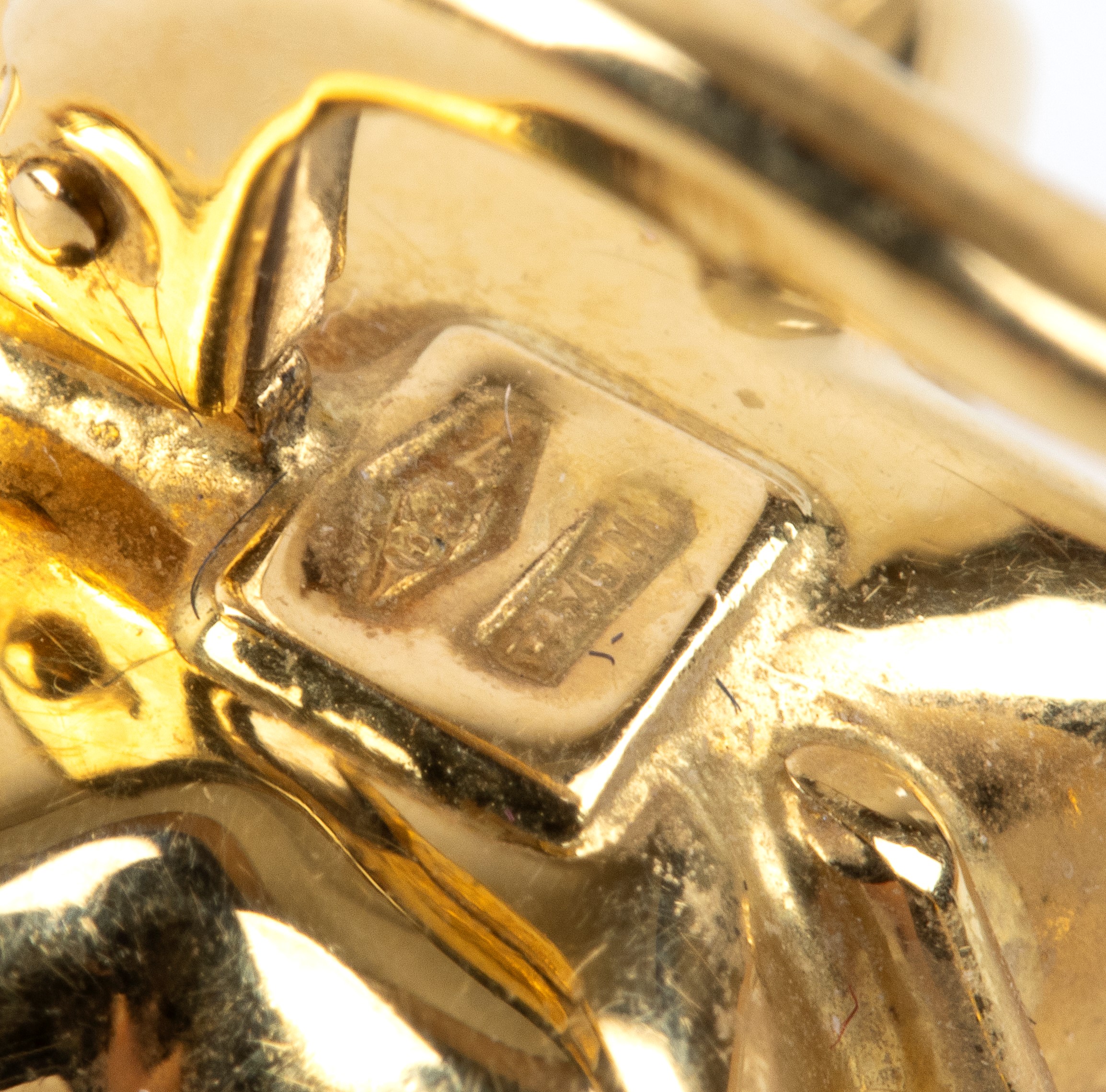 Schreiber Milano - Parure in oro giallo 18 carati, composta da collana, orecchini e anello