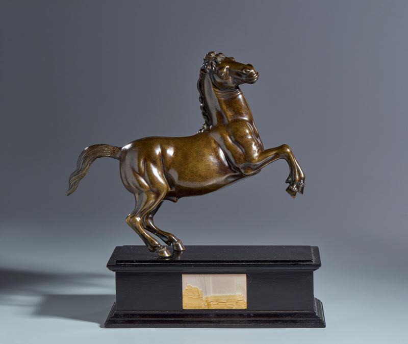 Cavallo rampante. Francesco Fanelli (Firenze, 1577- Parigi? 1663) Ambito di. XVII-XVIII secolo. B...