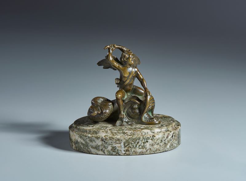 Amorino che cavalca un delfino. Francesco Fanelli (Firenze, 1577-Parigi ?, 1663) Scuola di. Proba...