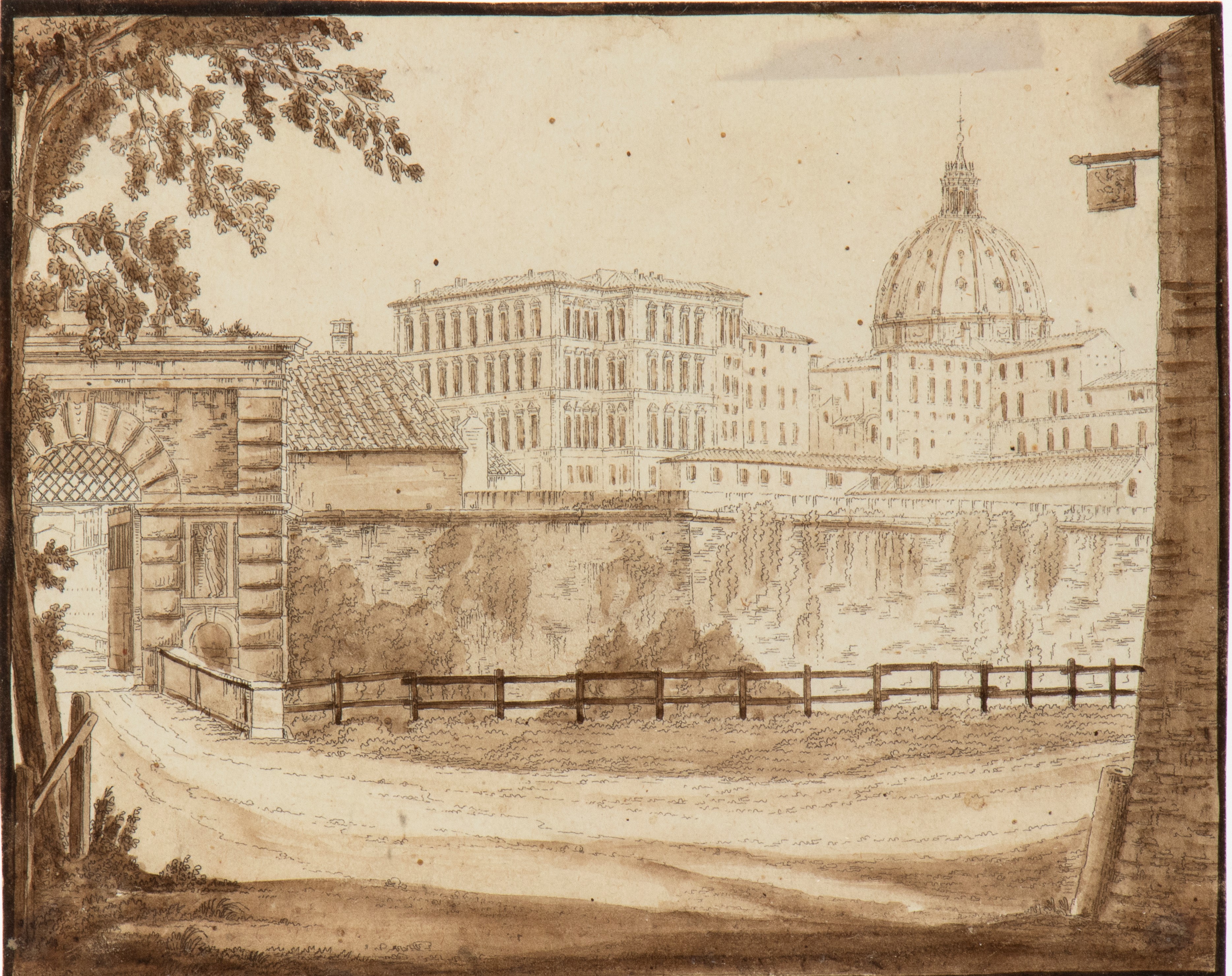 Antonio Acquaroni - Vedute romane: Porto di Ripetta, Trinità dei Monti, Porta Angelica (suite di ...