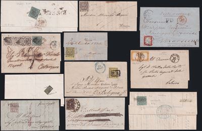 A.S.I., Piccolo insieme di storia postale (11 oggetti)