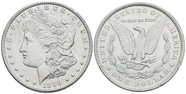 USA. PHILADELPHIA. Dollaro 1896 "Morgan". Ag; KM 110; 26,7gr; SPL