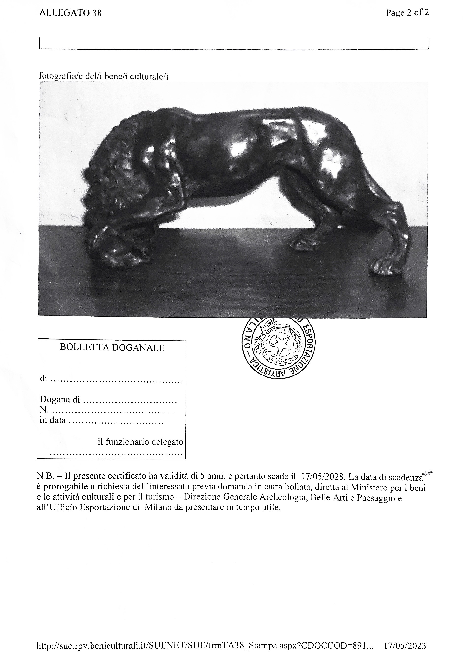 Bottega di Barthelemy Prieur, Leone e gazzella, bronzo con patina rossastra (XVII secolo)