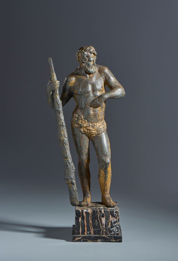 Ercole. Francesco Segala (Padova, 1535 ca-1592) Ambito di. Padova, XVI-XVII secolo.  Piombo con tracce di doratura