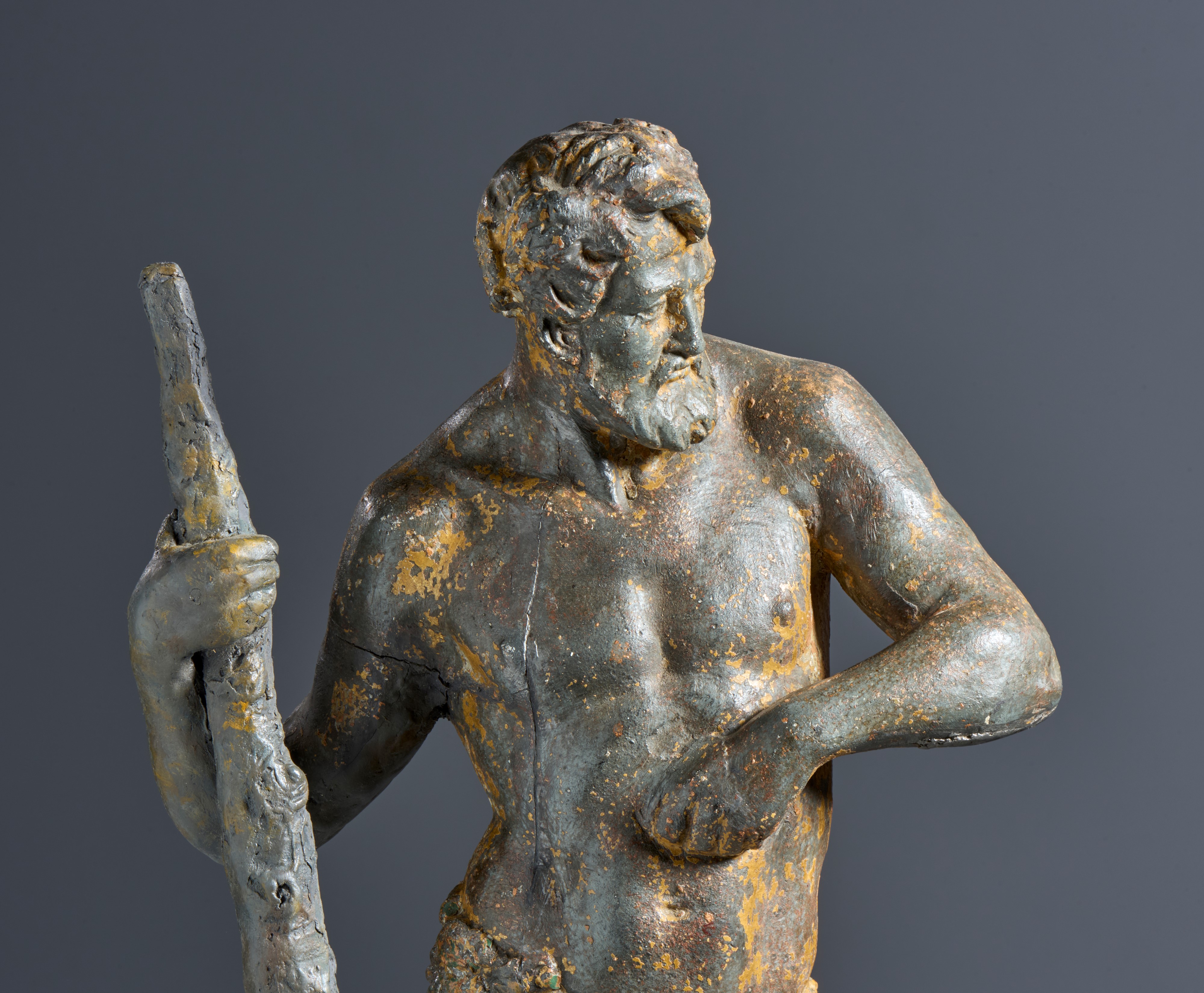 Ercole. Francesco Segala (Padova, 1535 ca-1592) Ambito di. Padova, XVI-XVII secolo. Piombo con tr...