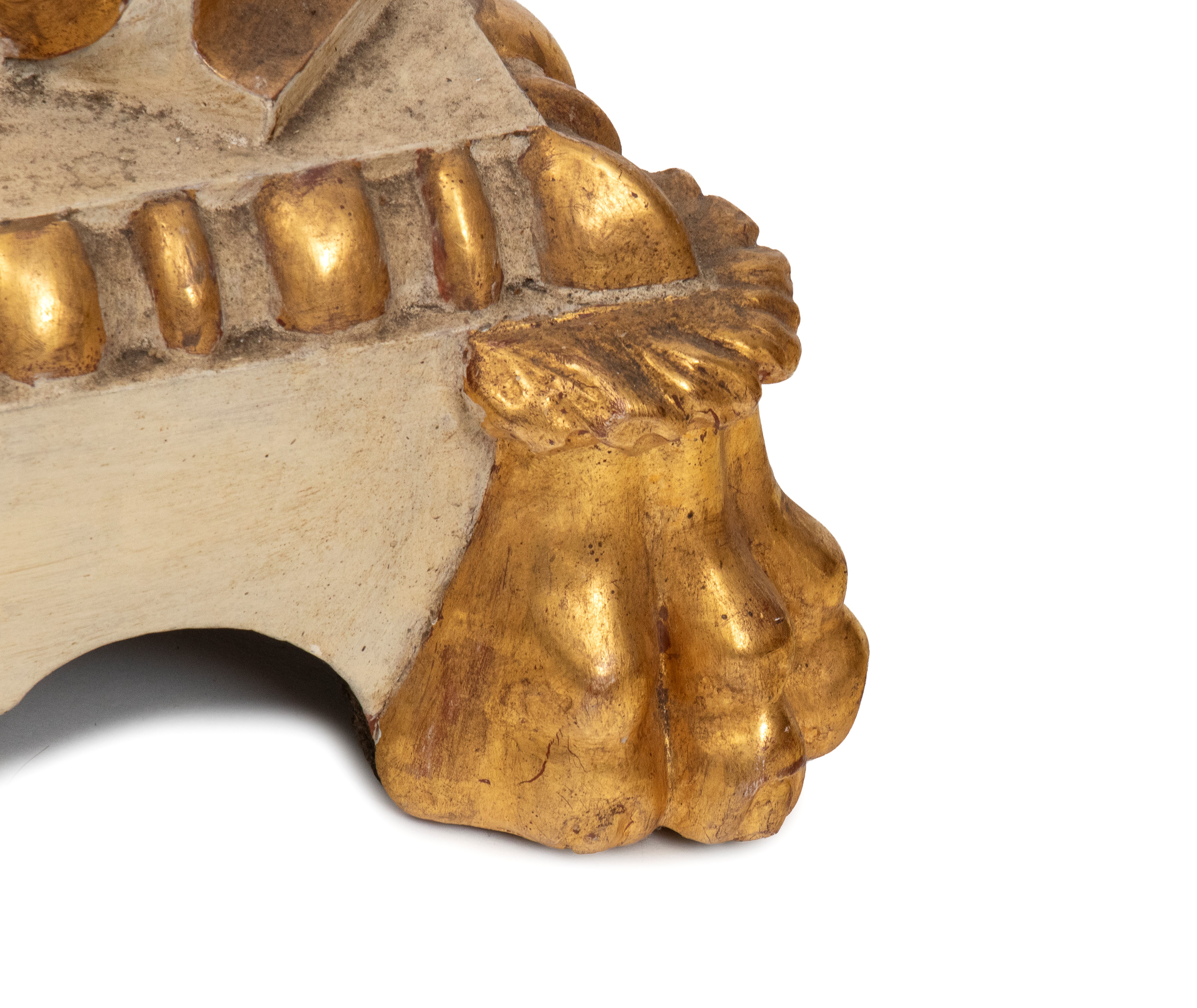 Colonna laccata e dorata in stile Luigi XVI, Italia, XX secolo