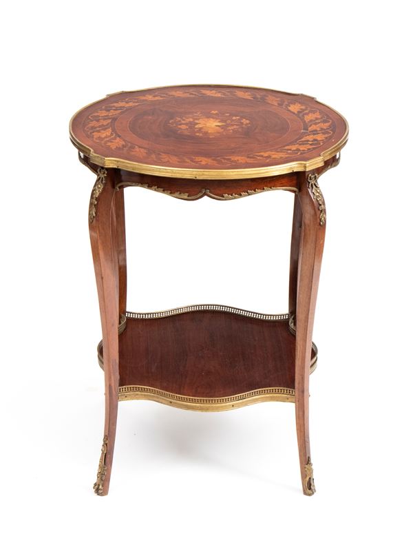 Napoleon III-style inlaid table