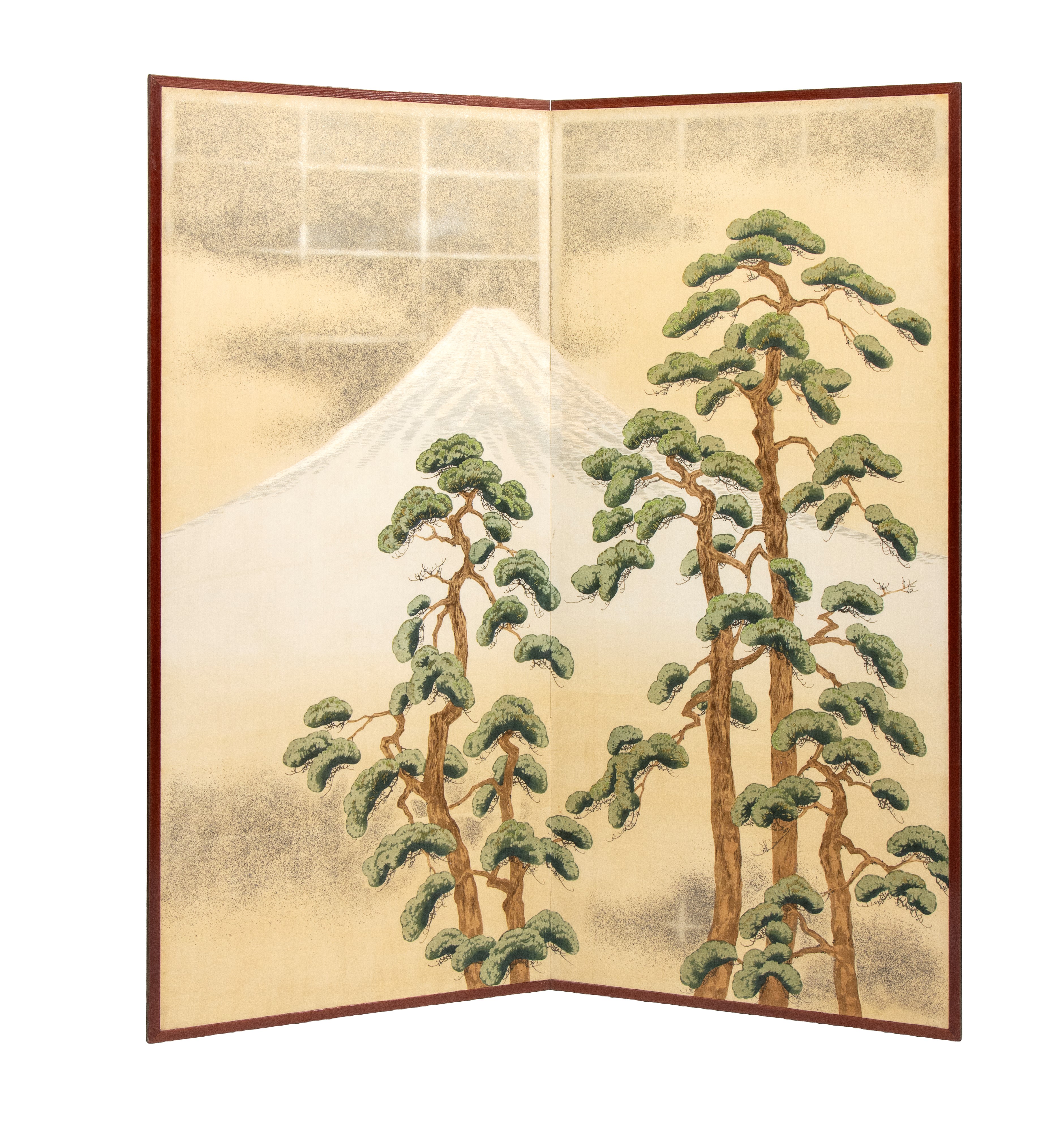 Coppia di Paraventi Byōbu