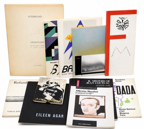 Avanguardie storiche, Futurismo, Dada, Surrealismo, Pop Art (11 volumi)  - Asta LIBRI D'ARTE E D'ARTISTA DALLA BIBLIOTECA DI MARIO PADOVAN - Bertolami Fine Art - Casa d'Aste