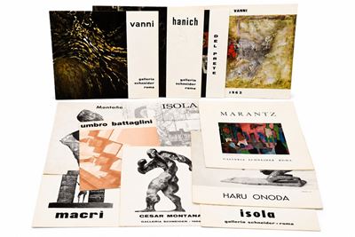 Galleria Schneider, Serie di 12 depliant e opuscoli (1961–1966)